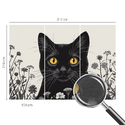 Fotobehang slaapkamer Kattenbloemen