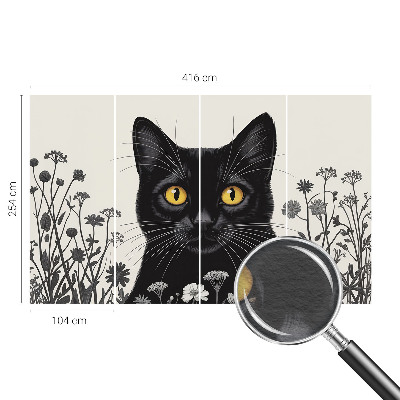 Fotobehang slaapkamer Kattenbloemen