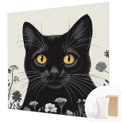 Fotobehang slaapkamer Kattenbloemen
