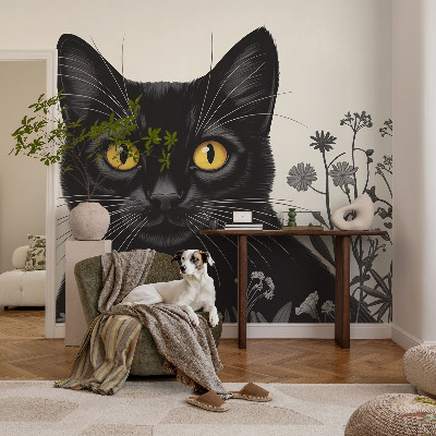 Fotobehang slaapkamer Kattenbloemen
