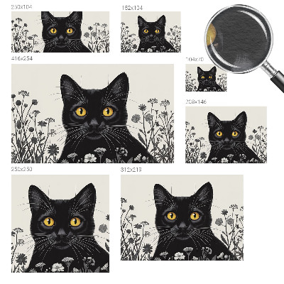 Fotobehang slaapkamer Kattenbloemen