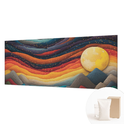 Fotobehang voor slaapkamer Kleurrijke bergen