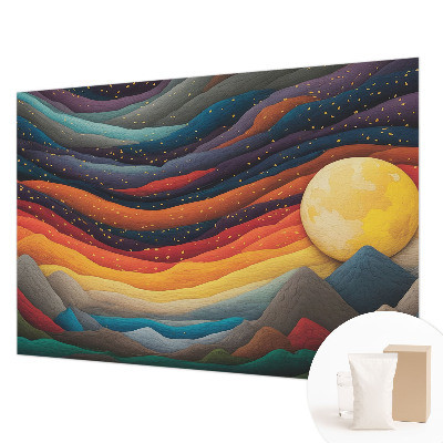 Fotobehang voor slaapkamer Kleurrijke bergen