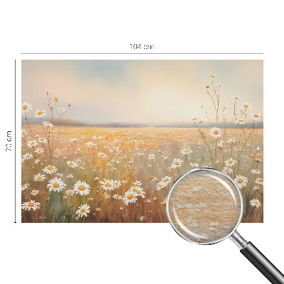Uniek fotobehang met een bloemenweide als print