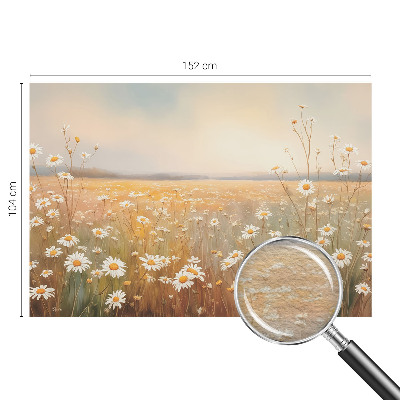 Uniek fotobehang met een bloemenweide als print