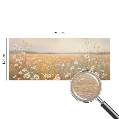 Uniek fotobehang met een bloemenweide als print