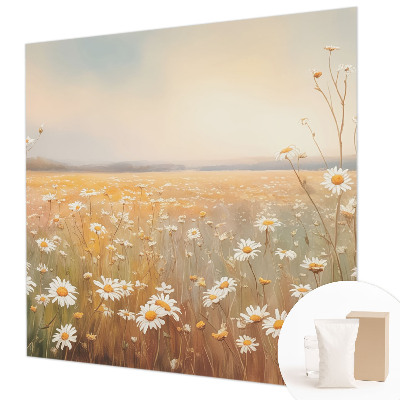 Uniek fotobehang met een bloemenweide als print