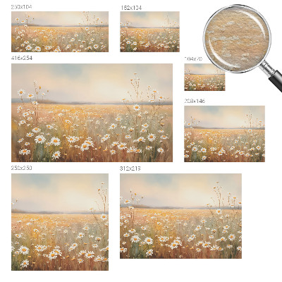 Uniek fotobehang met een bloemenweide als print
