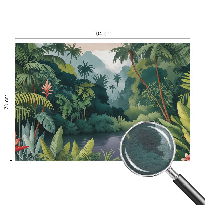 Vliesbehang fotobehang met een exotisch landschap