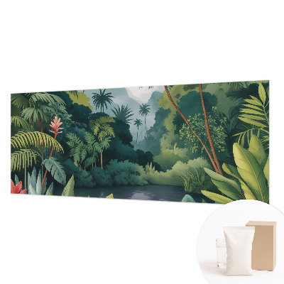 Vliesbehang fotobehang met een exotisch landschap
