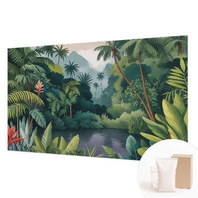 Vliesbehang fotobehang met een exotisch landschap