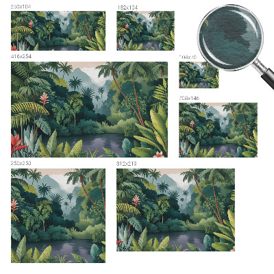 Vliesbehang fotobehang Exotisch landschap