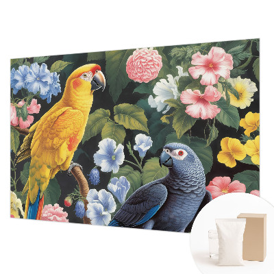 Fotobehang vlies met exotische vogels als motief