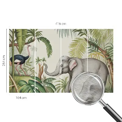 Fotobehang vliesbehang met een exotische scène