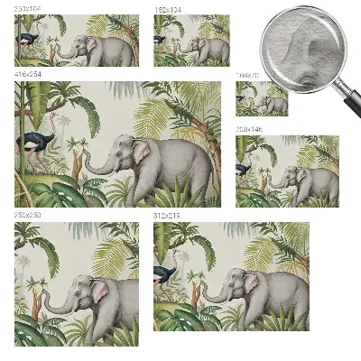 Fotobehang vliesbehang met een exotische scène