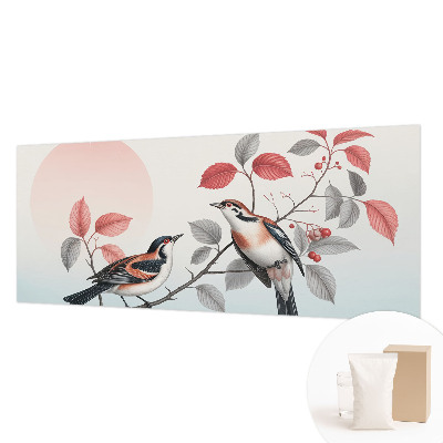 Vliesbehang fotobehang woonkamer Zittende vogels