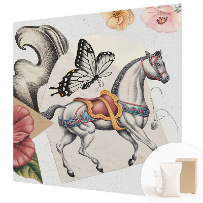 Behang met print Vintage bloemen