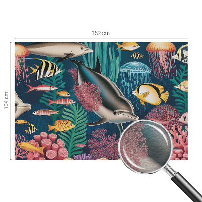 Foto behang op maat met een motief van onderwaterfauna
