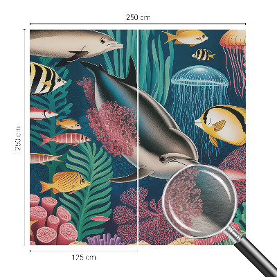Foto behang op maat Onderwaterfauna