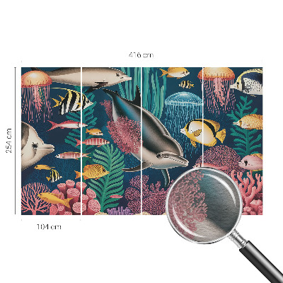 Foto behang op maat Onderwaterfauna