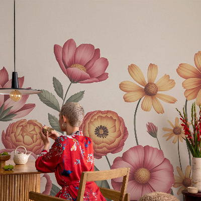 Fotobehang op maat Bloemarrangement