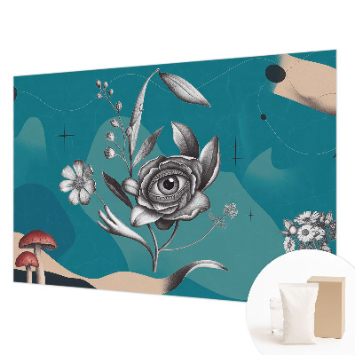 Naadloos fotobehang Bloem oog