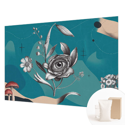 Naadloos fotobehang Bloem oog