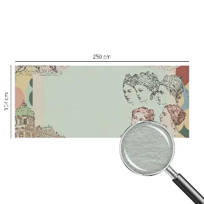 Fotobehang naadloos met klassieke collage als patroon
