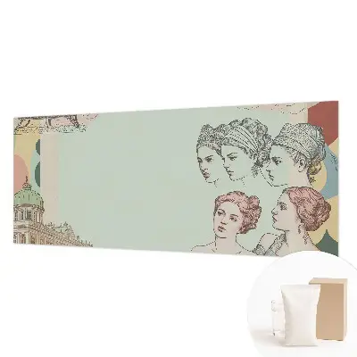 Fotobehang naadloos met klassieke collage als patroon