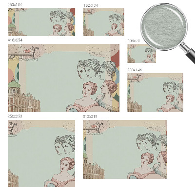 Fotobehang naadloos Klassieke collage