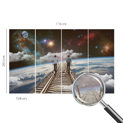 Fotobehang voor slaapkamer Ruimtereis