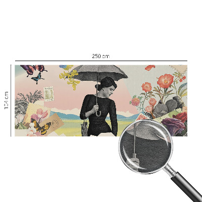 Fotobehang voor de slaapkamer Romantische collage