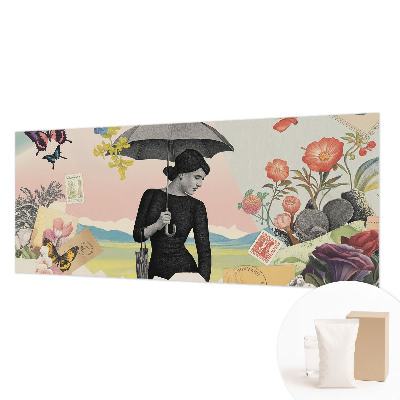 Fotobehang voor de slaapkamer Romantische collage