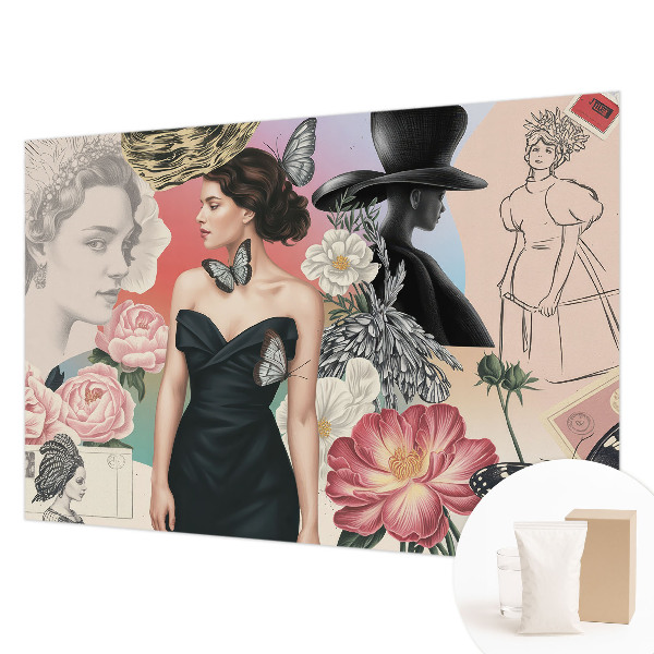 Modern fotobehang Bloemen en portretten