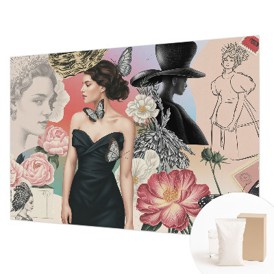 Modern fotobehang Bloemen en portretten