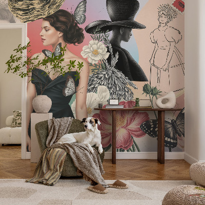 Modern fotobehang Bloemen en portretten