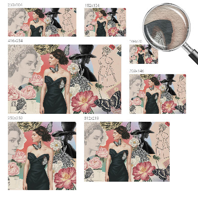 Modern fotobehang Bloemen en portretten