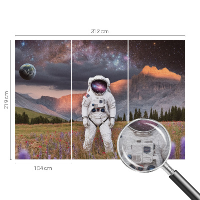 Fotobehang voor de slaapkamer Kosmisch landschap