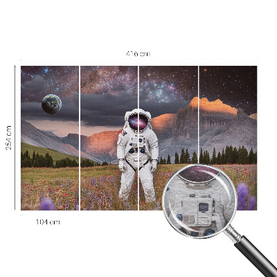 Fotobehang voor de slaapkamer Kosmisch landschap