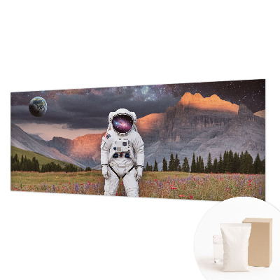 Fotobehang voor de slaapkamer met een kosmisch landschap
