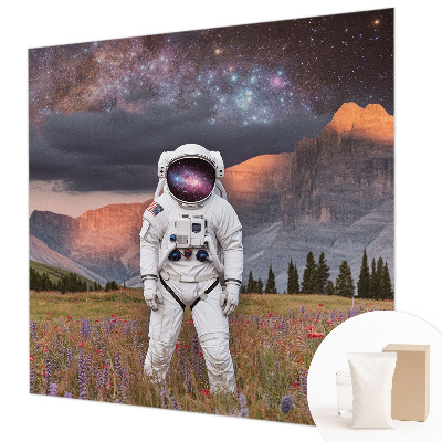 Fotobehang voor de slaapkamer met een kosmisch landschap