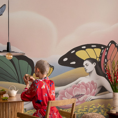 Hoogwaardig fotobehang Vlinderweide