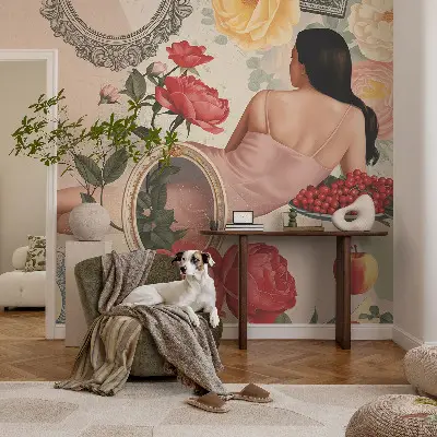 Kwalitatief fotobehang met een bloemig en elegant ontwerp