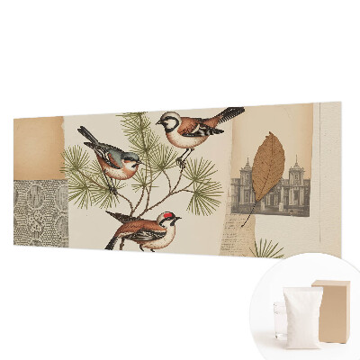 Sfeervol fotobehang Vogelcollage