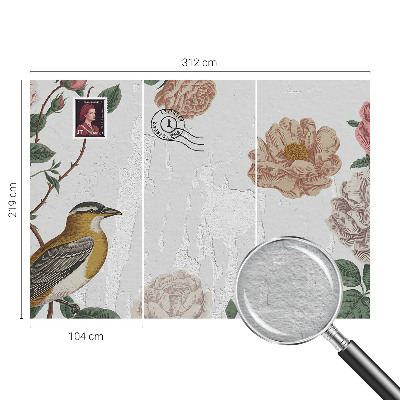 Uniek fotobehang Vintage bloemen