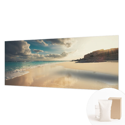 Vliesbehang fotobehang woonkamer Zonnige kust