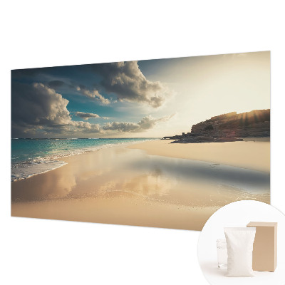 Vliesbehang fotobehang woonkamer Zonnige kust