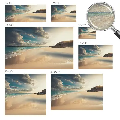 Vliesbehang Fotobehang Woonkamer met het motief 'Zonnige kust'