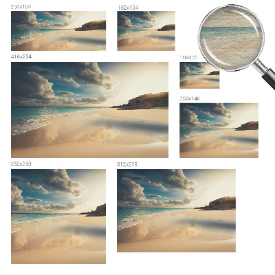 Vliesbehang fotobehang woonkamer Zonnige kust