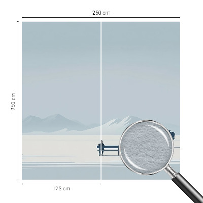Fotobehang Minimalistisch landschap